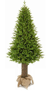 Ель искусственная литая Скандинавская премиум (на деревянном пне) - 2 метра