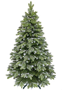 Ель новогодняя Альпийская заснеженная с ягодами