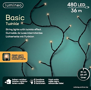 Гирлянда Lumineo Basic 480 Led 36 м, 494185