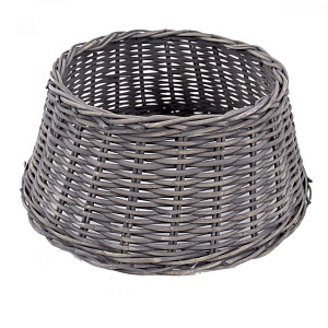 Корзина из ротанга под елку Kerstboomhuls grey washed