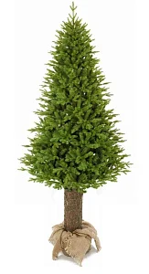 Ель искусственная Скандинавская светлая (на деревянном пне) - 2 метра