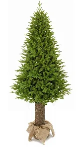 Ель искусственная литая Скандинавская премиум (на деревянном пне) - 2 метра