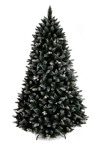 Сосна искусственная Тиффани заснеженная с шишками