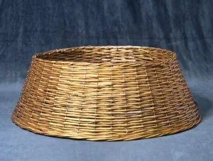 Корзина под елку из ротанга Kaemingk (80x28 см, золото)